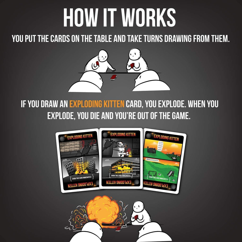 Exploding Kittens NSFW - ADULT Russian Roulette Card Game – UnboardGames